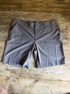ADIDAS Golf Performance Shorts Gray Stretch 3 Stripes Men’s 40